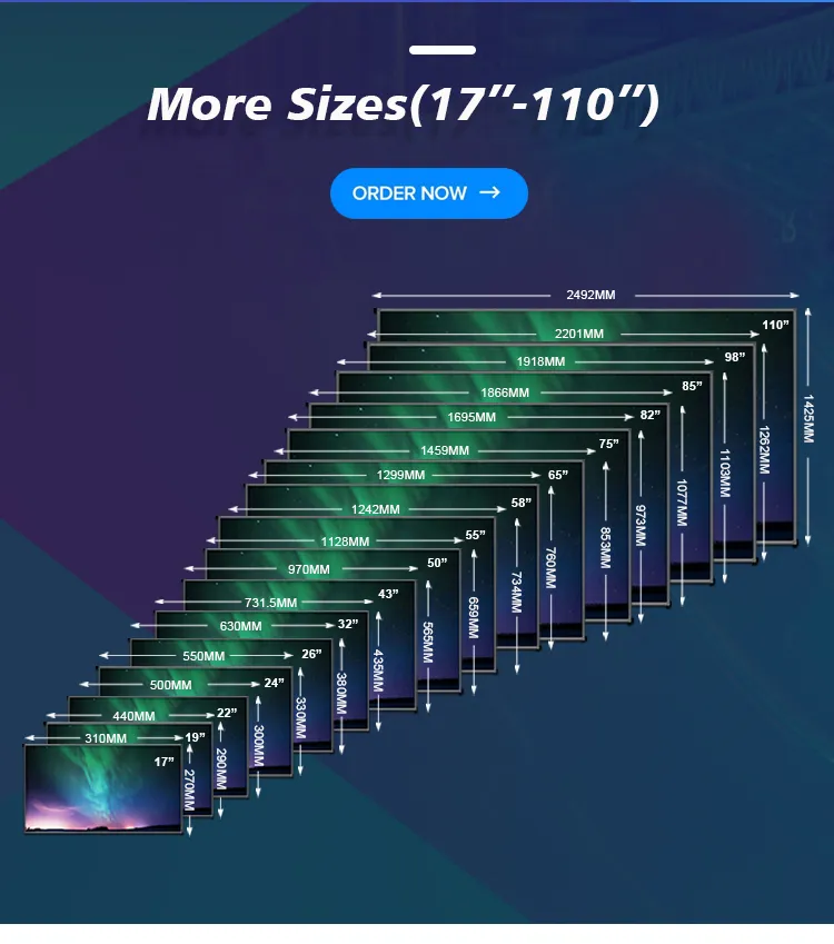 Factory Direct 19/22/24/26/32/43/50/55/56inch LCD TV Multi-Size Multi-Function