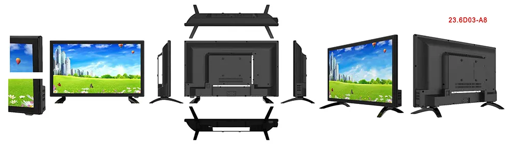 Solar TV LCD TV DC 12V Solar TV 15"17"19"22"24"32"43" Factory Wholesaler Price LED TV Smart TV Android Smart TV DC TV