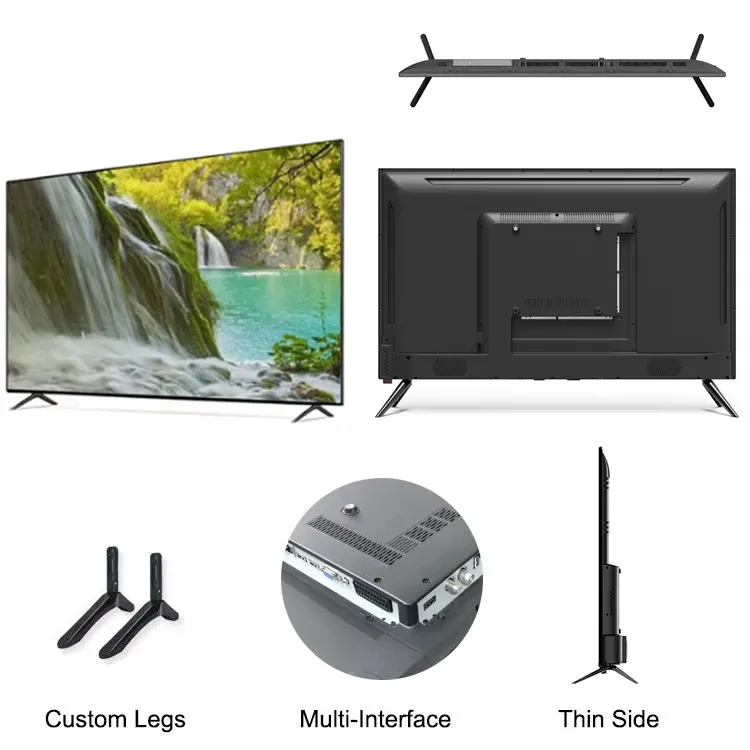 Ultra HD 4K Smart Large Screen LCD LED Touchtv 43 55 65 70 Inch WiFi Slim Karaoke Television Sample 75 Inch Full HD Android TV