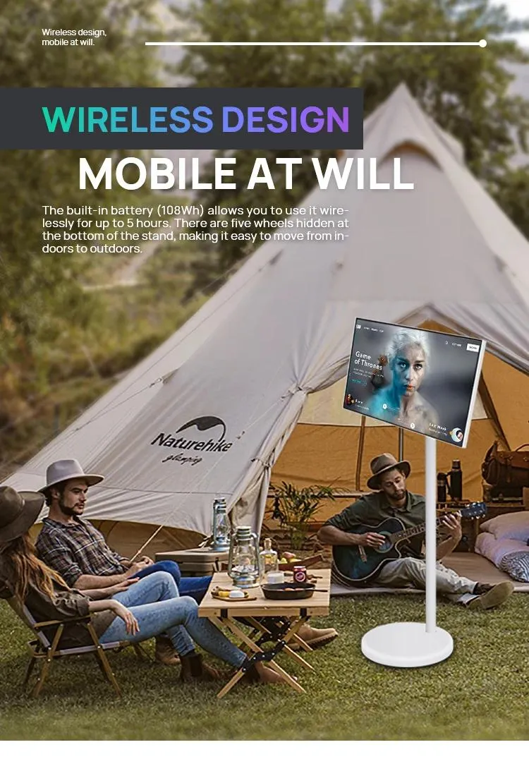 Most Popular 21.5 Inch Display LCD Touch Screen Indoor Android 12 Advertising Digital Signage Standby Floor Standing Smart TV