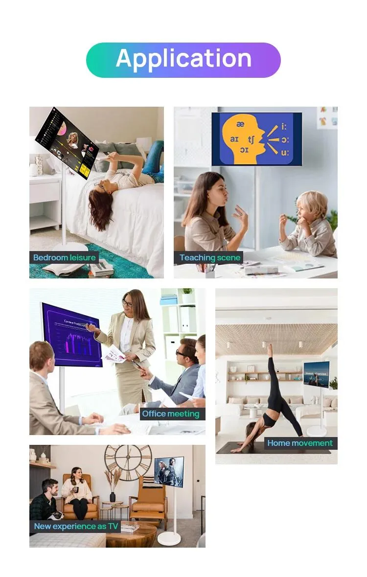 Most Popular 21.5 Inch Display LCD Touch Screen Indoor Android 12 Advertising Digital Signage Standby Floor Standing Smart TV