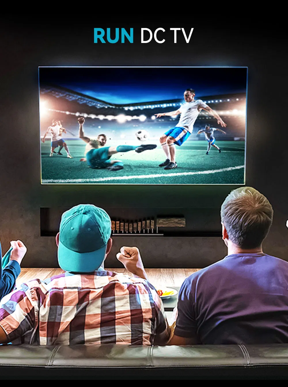 Portable Solar-Powered Soundbar Synced with TV Small Smart Television Price LED TV DC LCD Televisions