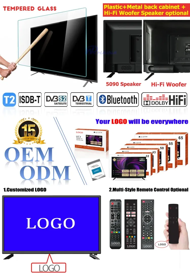 Good Price with 12W Low Power Consumption AC DC LCD Solar TV