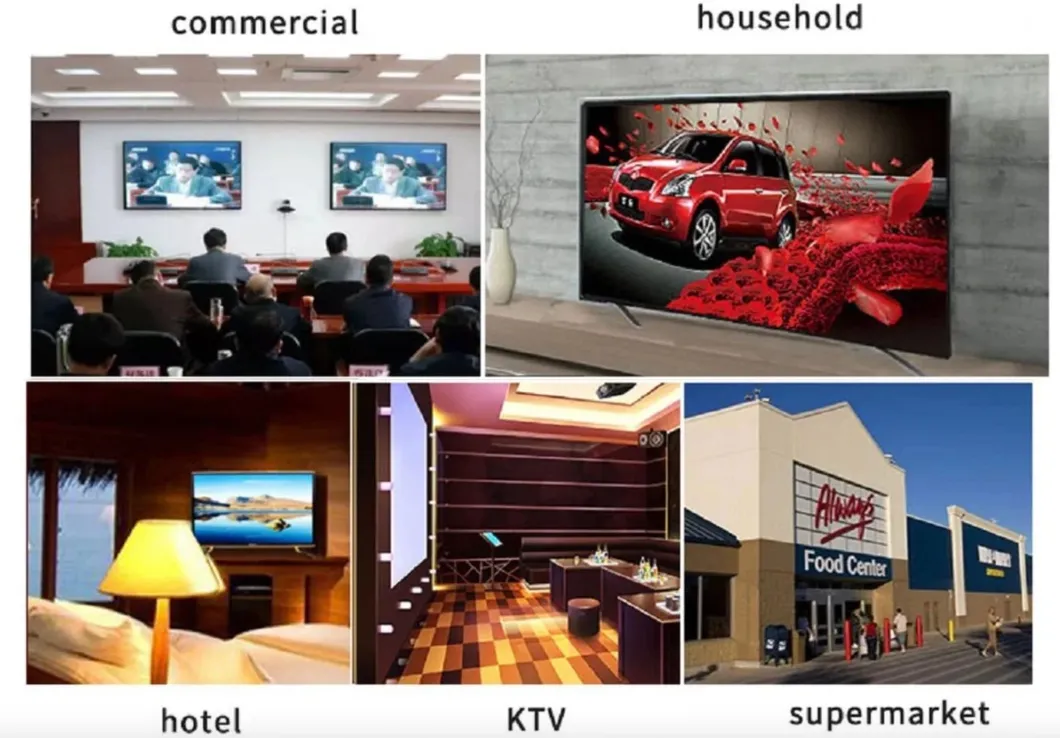 OEM/ ODM High Quality LED TV 32" HD LCD TV V+H Classic Black Multipurpose Solar DVB-T2s2 Smart Android TV