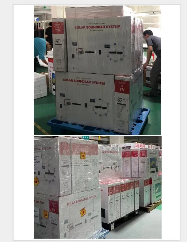 32 43inch DC12V Tempered Glass Solar Powered LED LCD TV