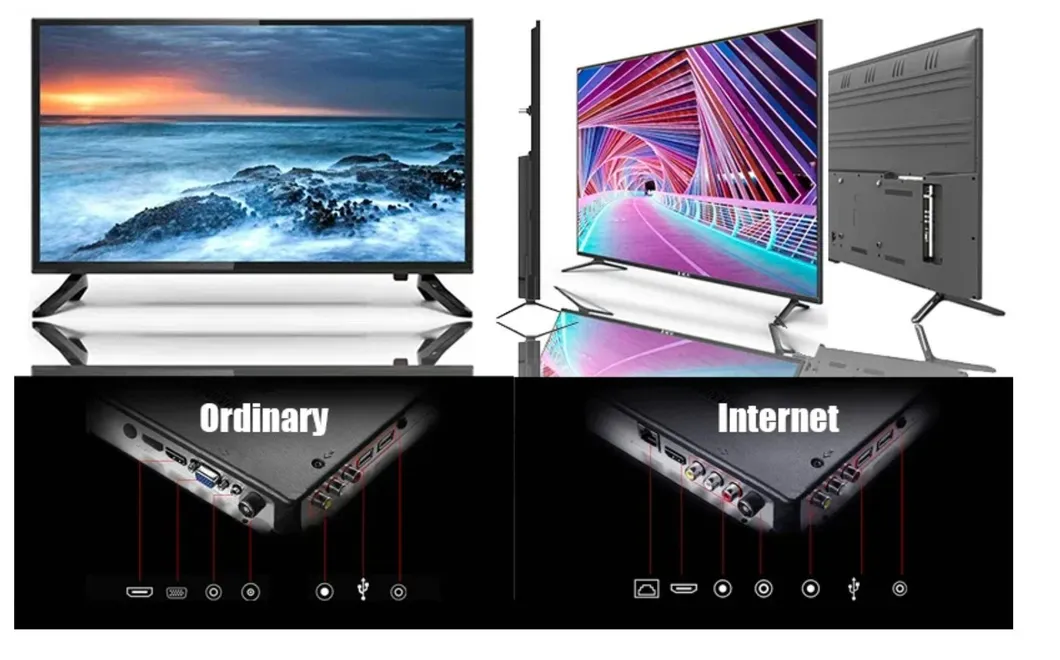 OEM Hotel Home 32 43 Inch Smart LED LCD Flat Screen TV