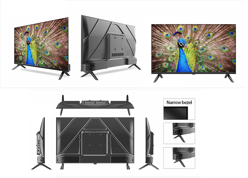 FHD Ultra HD 4K Android Webos Google 24 32 42 43 50 55 65 75 85 Inch LCD LED Smart TV Screen Television Smart TV with WiFi