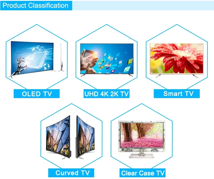 32" 32inch HD Television TV LCD No Bezel Flat Screen Digital Frameless LED TV 32 Inch