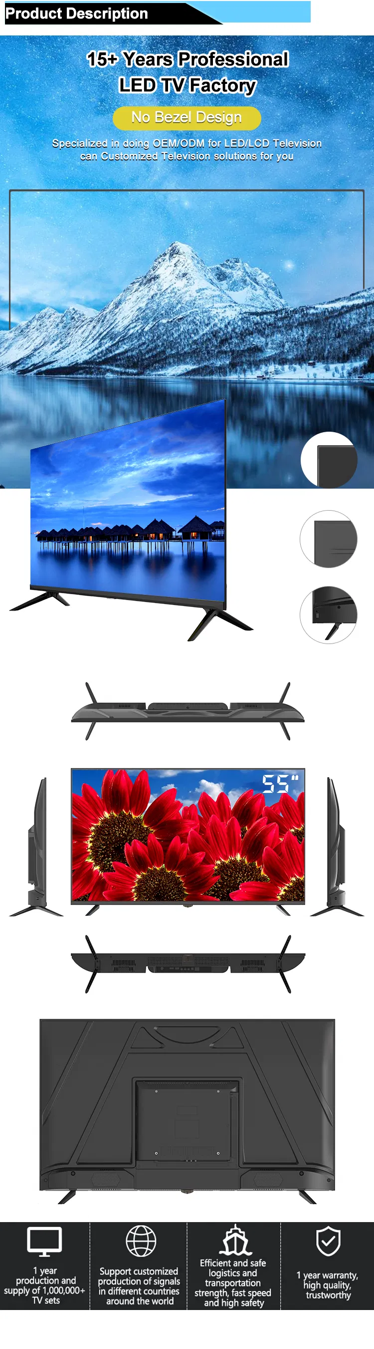 Inch Panel Parts Screen 55 LED Mini Table Wall Bracket 35 Replacement-LED-LCD-TV-Screens Android 12 55" 32 Electron 42 LCD TV