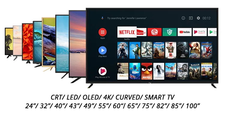 Wholesale HD Double Glass Support WiFi Television Hot Selling in Africa 43 Inch LCD/LED TV