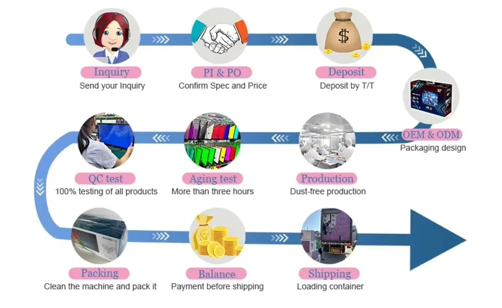 WiFi Smart TV LED TV 24 32 40 42 43 50 55 65 Inch Television LCD TV HD 2K 4K TV