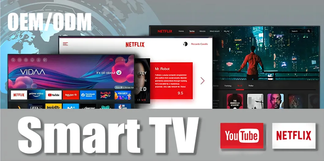 WiFi Smart TV LED TV 24 32 40 42 43 50 55 65 Inch Television LCD TV HD 2K 4K TV