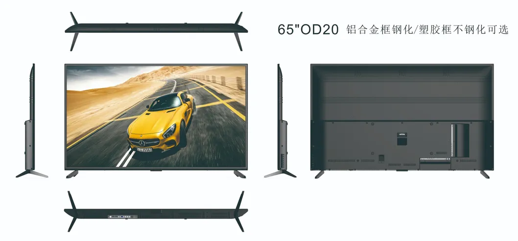 Factory OEM 24" 32" 43" 50" 65" 70" 75" 85" 100 Inch LED LCD TV 2K FHD 4K UHD Flat Screen Television Android Smart TV