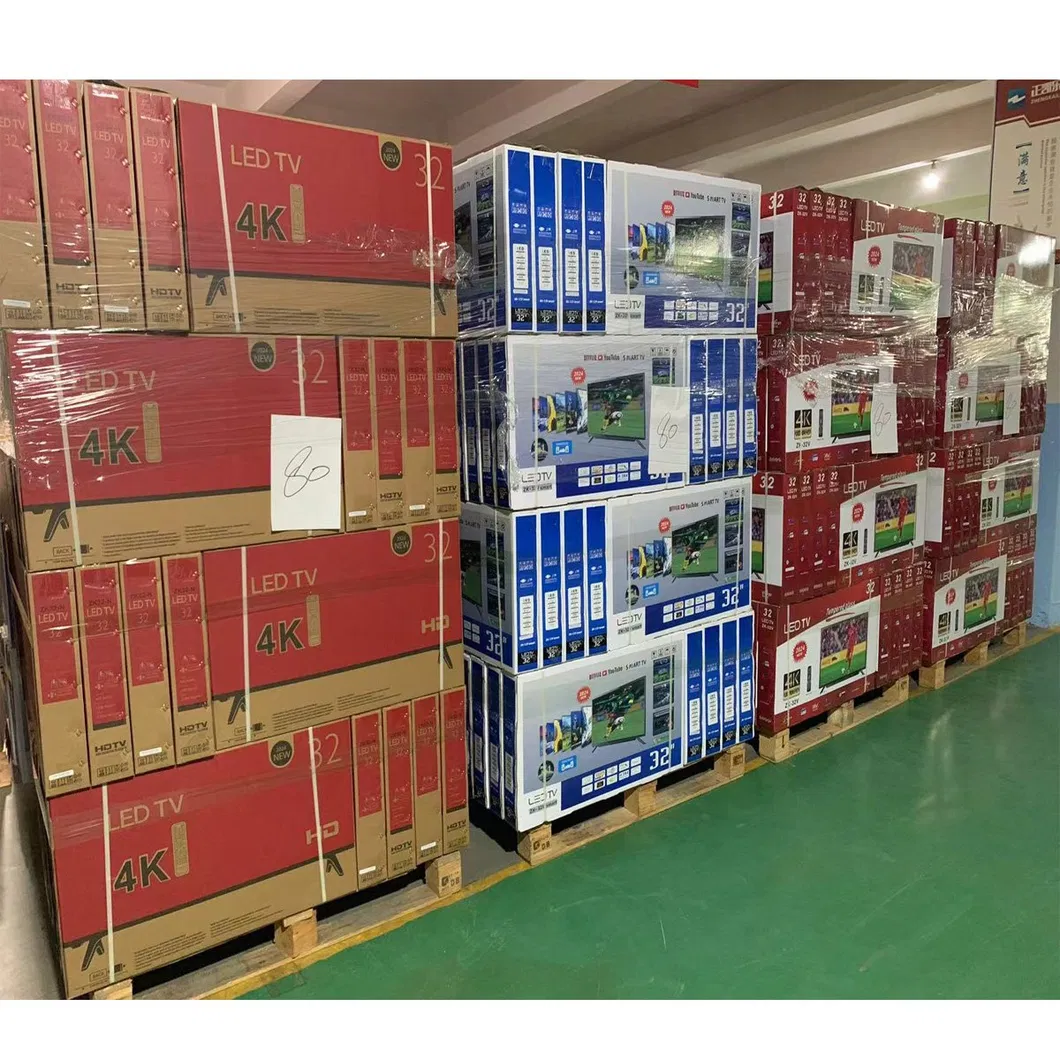 Factory OEM 24" 32" 43" 50" 65" 70" 75" 85" 100 Inch LED LCD TV 2K FHD 4K UHD Flat Screen Television Android Smart TV