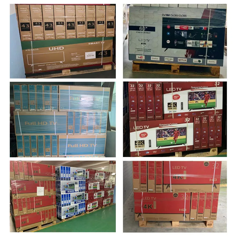 OEM Wholesale TV Television Smart 32 Inch with Tempered Glass Digital LCD TV