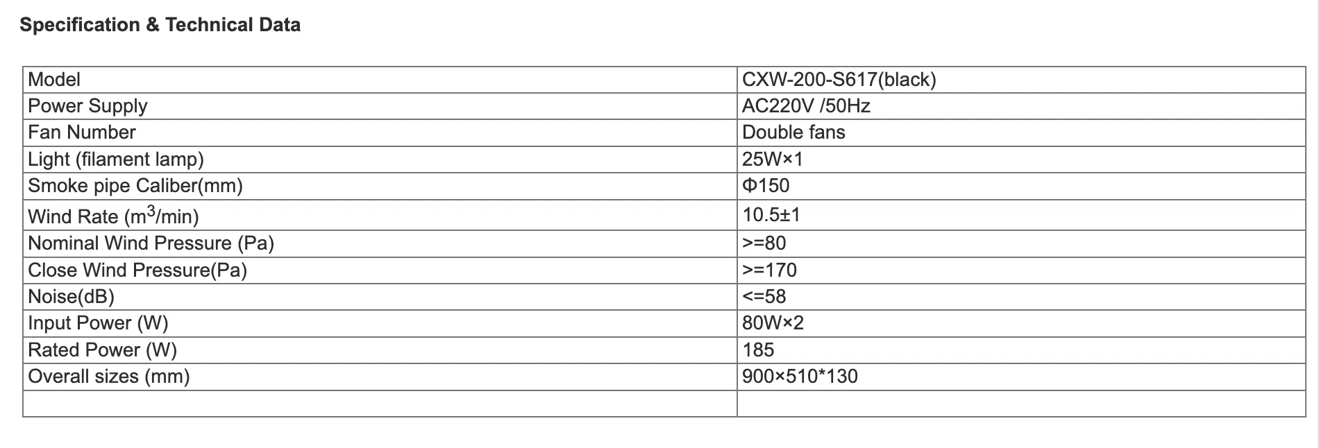 Goldk Home Appliance Cooker Hood 900mm /Range Hood Cxw-200-S617 (BLACK) Gk-Rh-105