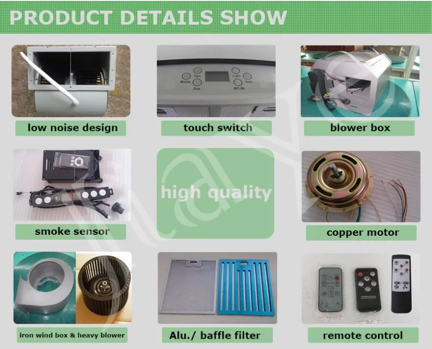 High Quality Factory Wholesale Range Hood with Touch Control