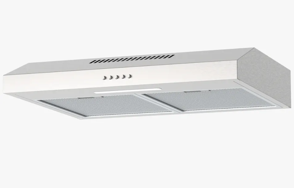 Home Kitchen Appliance Push Touch Control Chimney Copper Motor Range Hoods