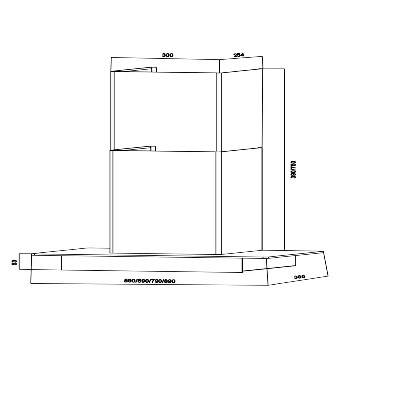 Smart Chimney Range Hood - 60/70/90cm Slim Design