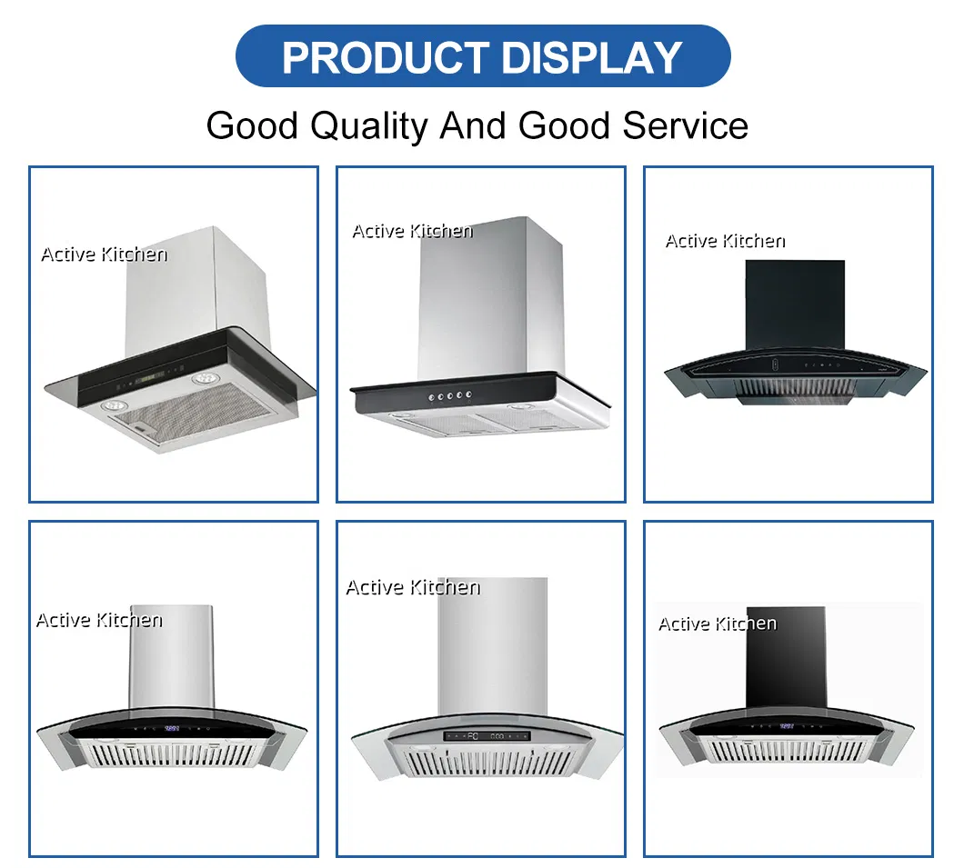 Sleek Curved Glass Hood Kitchen Range Hood for Enhanced Energy Efficiency