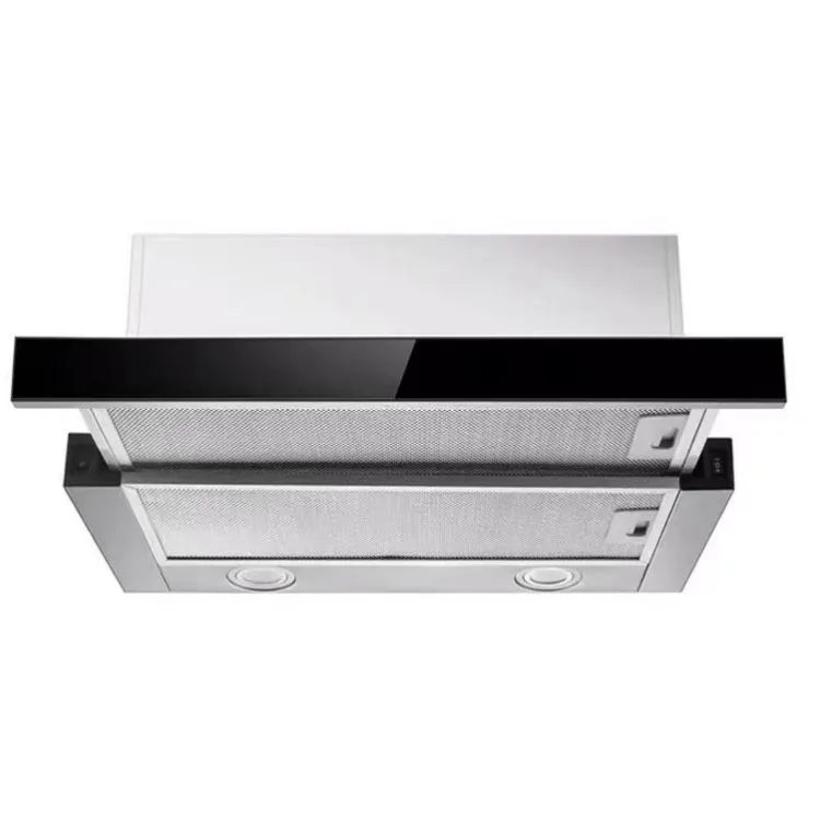 Built in Slim Type Smart Range Hood Pull in and out Hood Range Kitchen Black Painted Modern Novel New Design Chimney