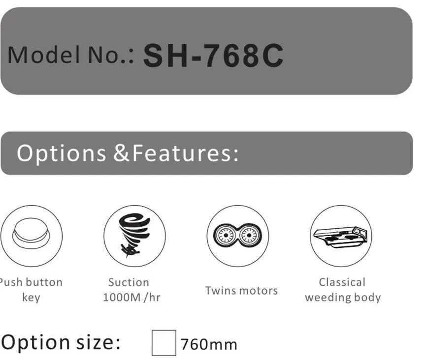 Ventilating Fan Grease Exhaust Chimney Wall Mounted Slim Cooker Hood Sh-768c