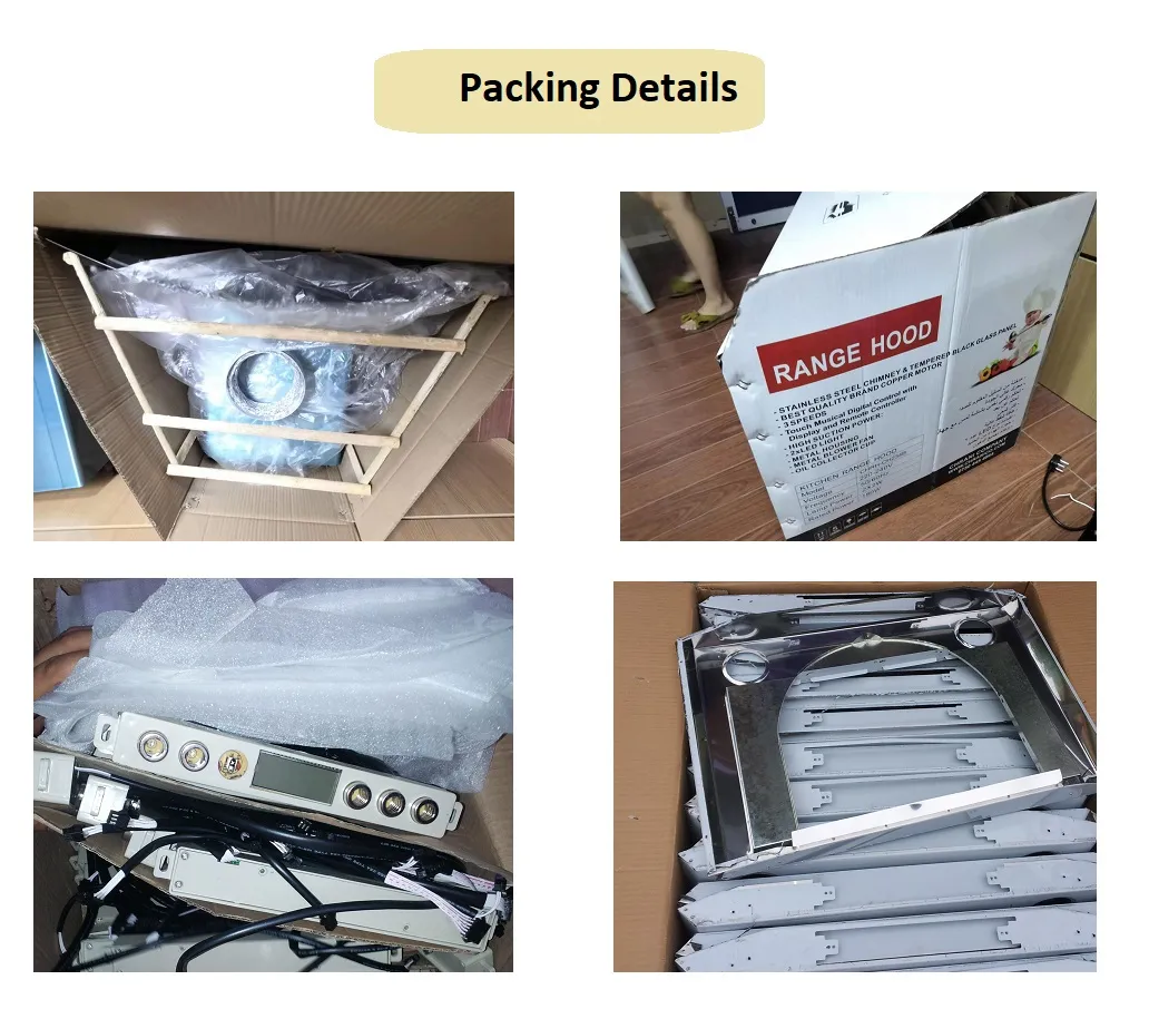 Kitchen Appliance 90cm Glass Arc-Shape Range Hood