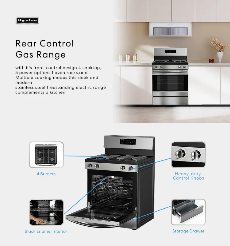 Factory 30 Inch Steam Clean Gas Stove