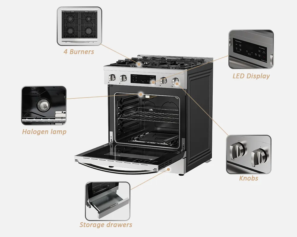 Wholesale High Quality Front Control Gas Stove