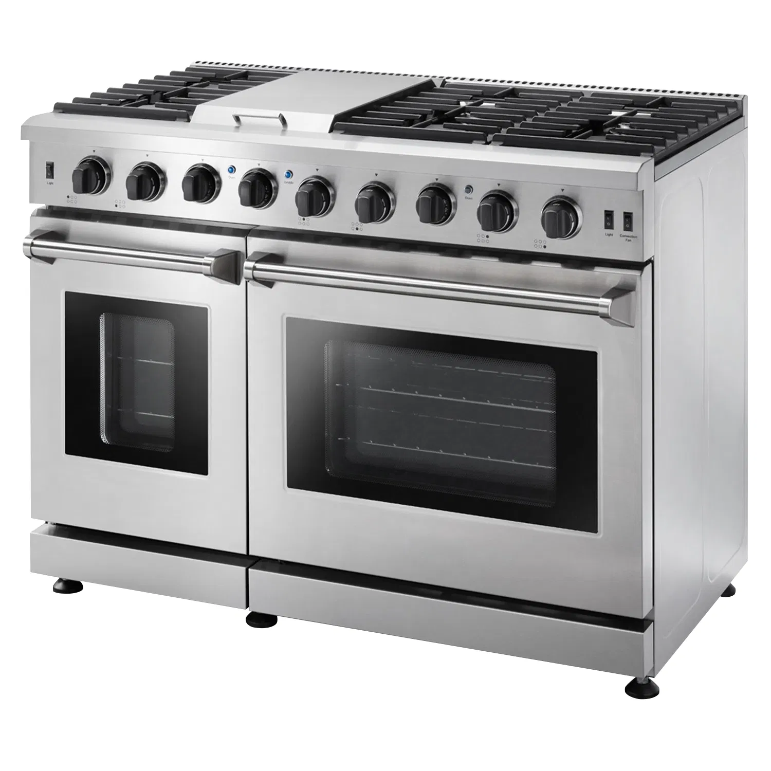 Professional - Style 48'' Freestanding Gas Range Stove with Multi Zones