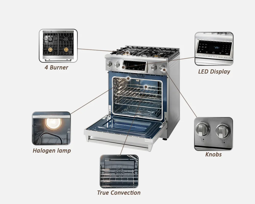 Wholesale LCD Display Gas Range Stove