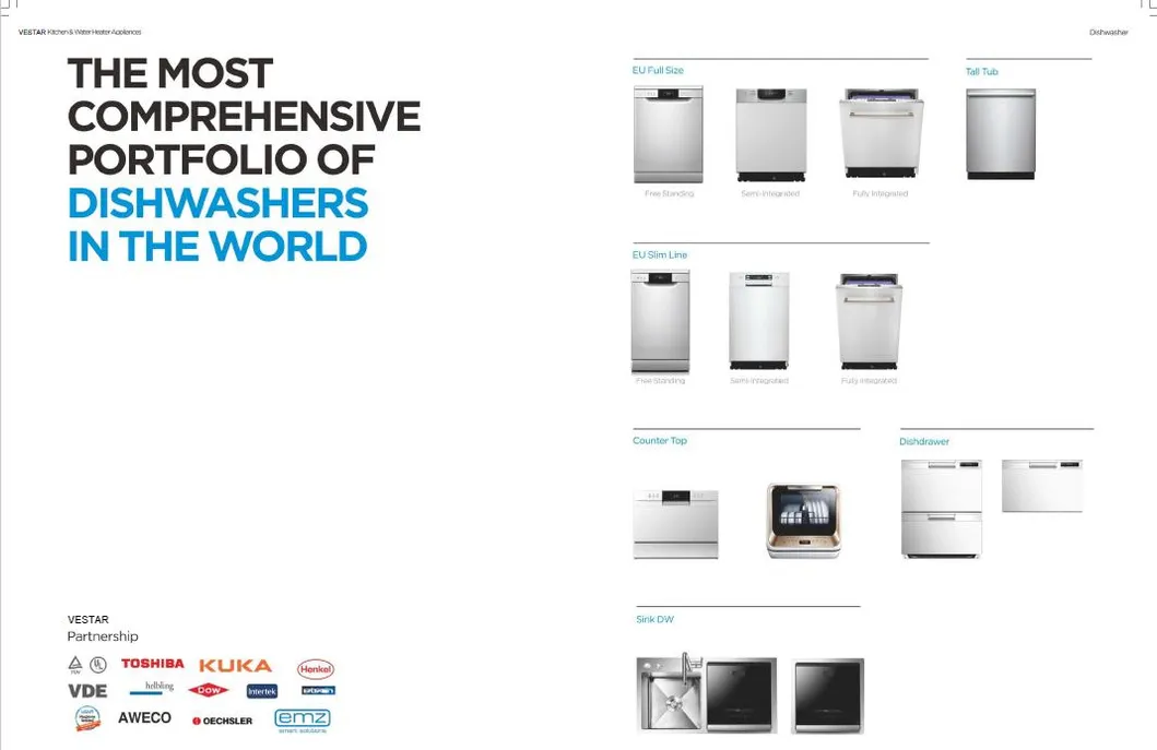 Built in Dishwasher Dish Wash for Kitchen