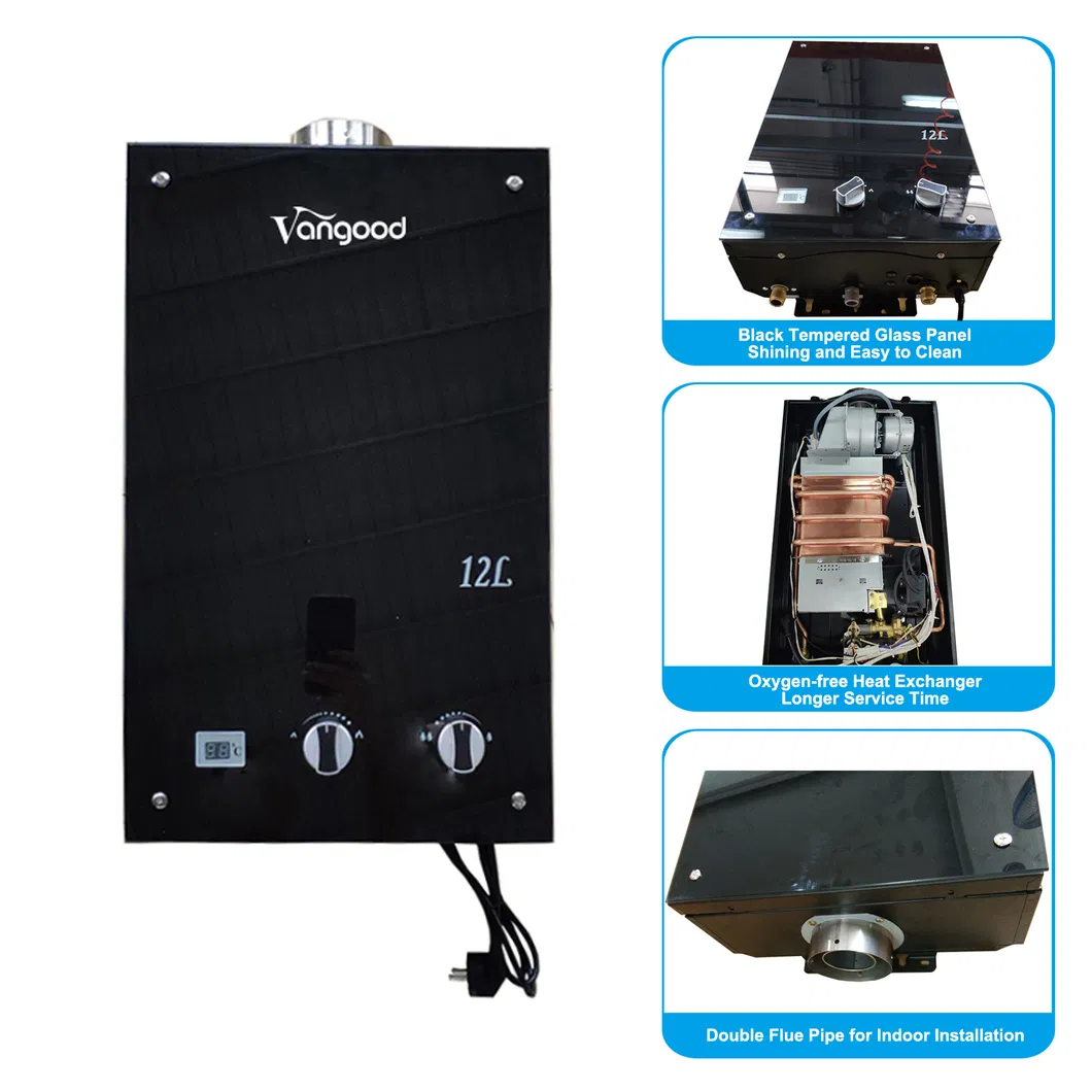 12L LPG Domestic Balanced Exhaust Propane Tankless Gas Water Heater
