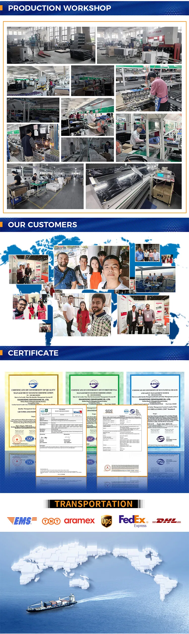 Bathroom Appliance Electric Instant Balanced LPG Gas Water Boiler for Home Shower Use