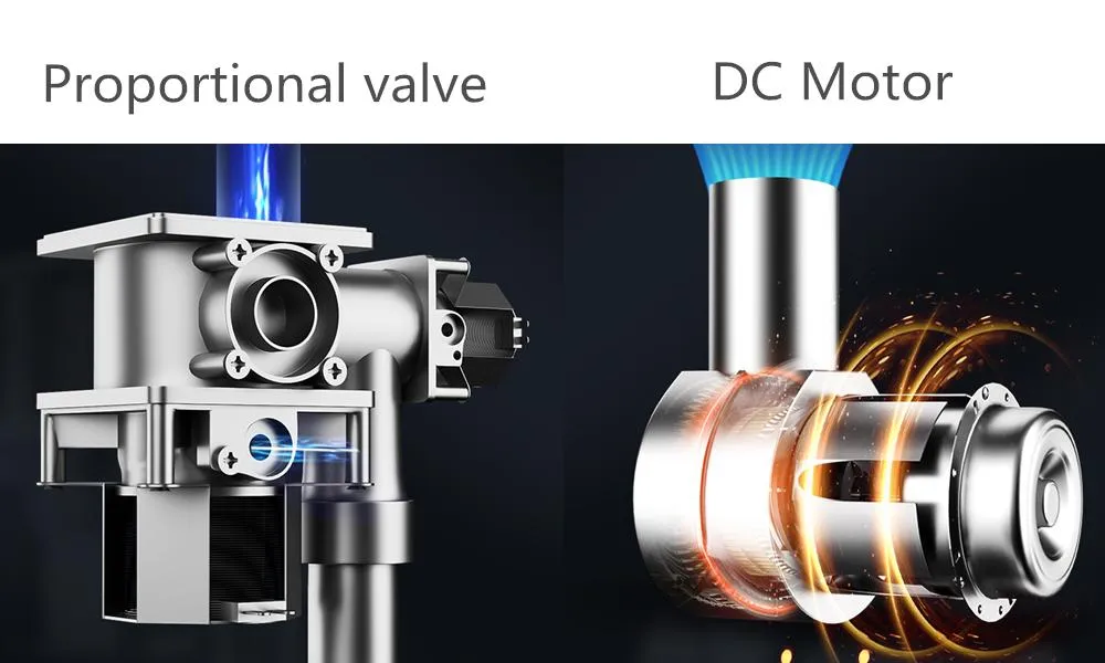 High-Efficiency Forced Exhaust Gas Water Heater for Home Use