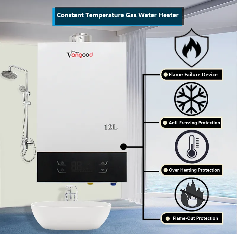 High Efficiency Indoor Smart Gas Thermostat Boiler Water Heater