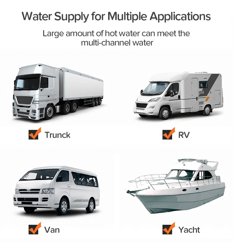 Wire Control Storage Enamel Tank Smart RV Electric Water Heater