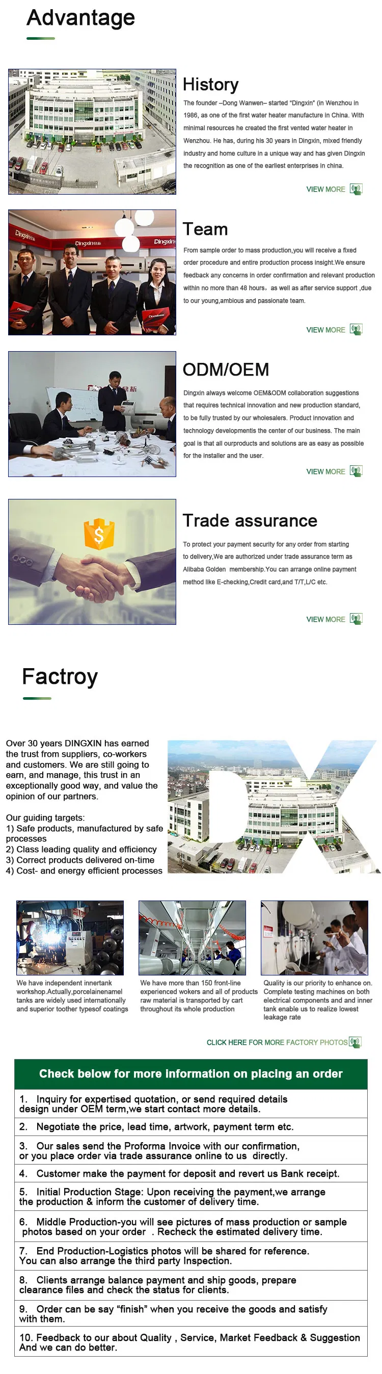 Wire Control Storage Enamel Tank Smart RV Electric Water Heater