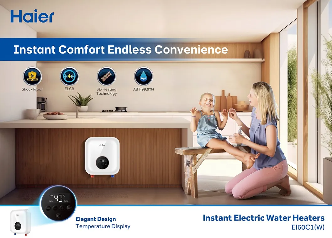 OEM ODM Factory Price Wall Hung Domestic Household Instantaneous Under Sink Bathroom Shower Kitchen Electric Instant Heating Tankless Geyser Hot Water Heater