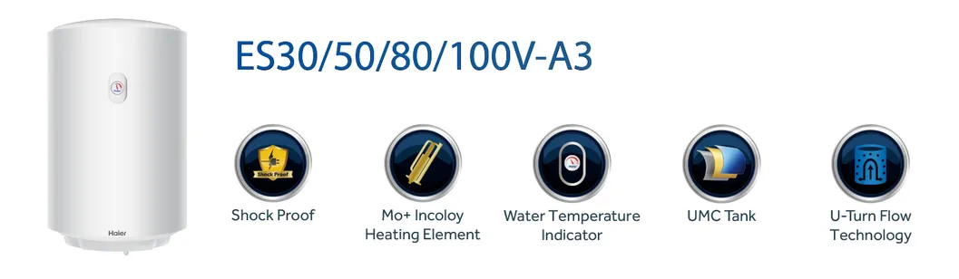 CE Factory Price OEM ODM Bathroom Shower Kitchen Fast Heating Wall Mounted Vertical Enamel Tank 30L 50L 80L 100L Storage Electric Geyser Boiler Hot Water Heater