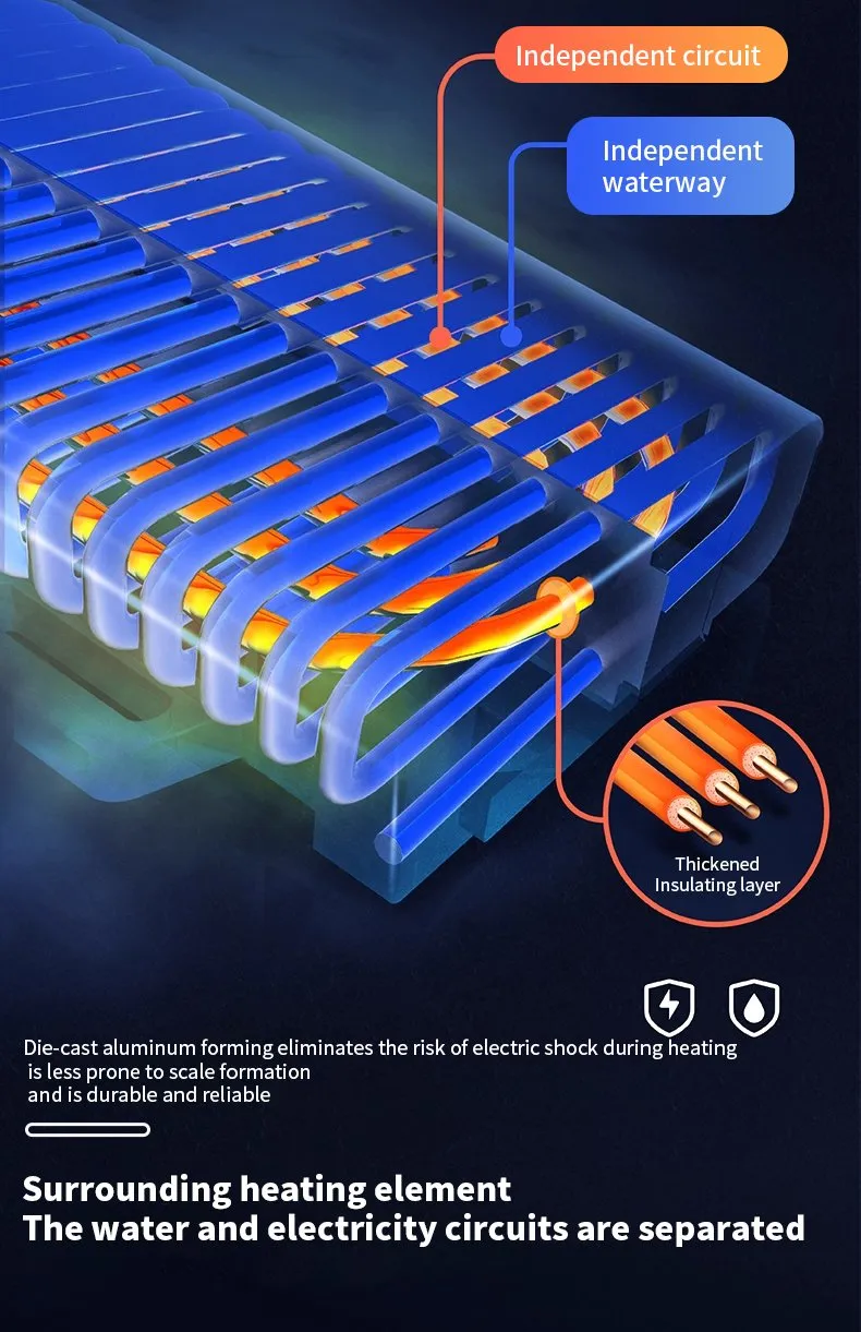 Intelligent Household Electric Water Heater with Instant Heating and Constant Temperature Control for Kitchen &amp; Bathroom Use