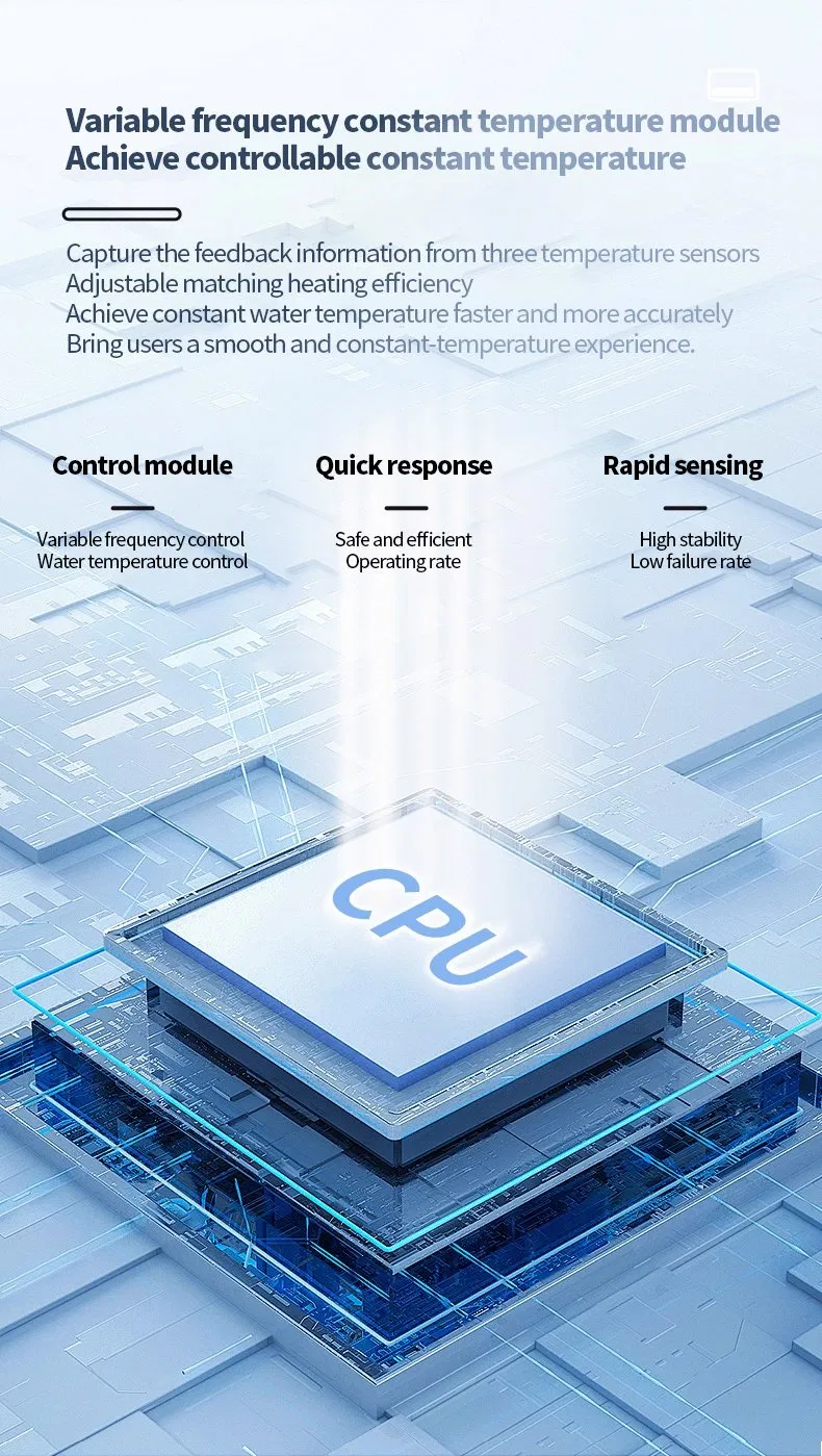 Intelligent Household Electric Water Heater with Instant Heating and Constant Temperature Control for Kitchen &amp; Bathroom Use