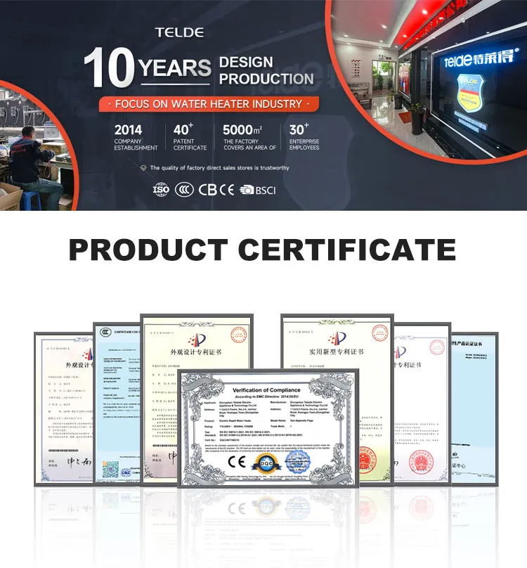 Intelligent Household Electric Water Heater with Instant Heating and Constant Temperature Control for Kitchen &amp; Bathroom Use