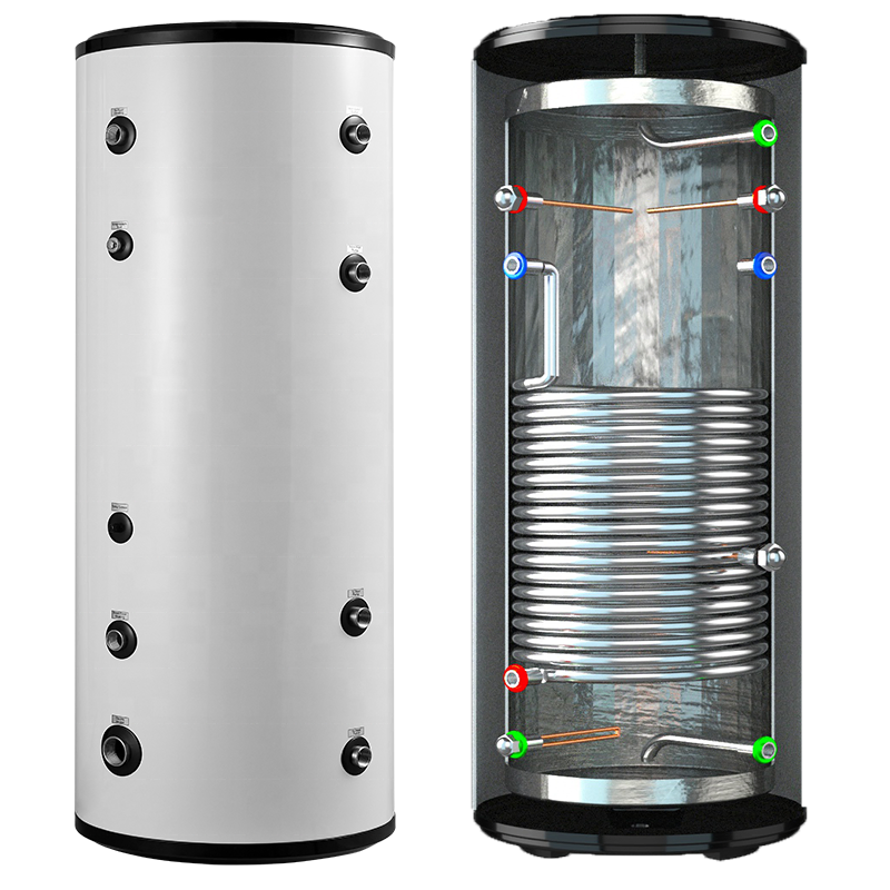 Energy-Saving Buffer Tank with Power Backup Coil Water Heater Tank for Heat Pump Indirect Water Heater Tank