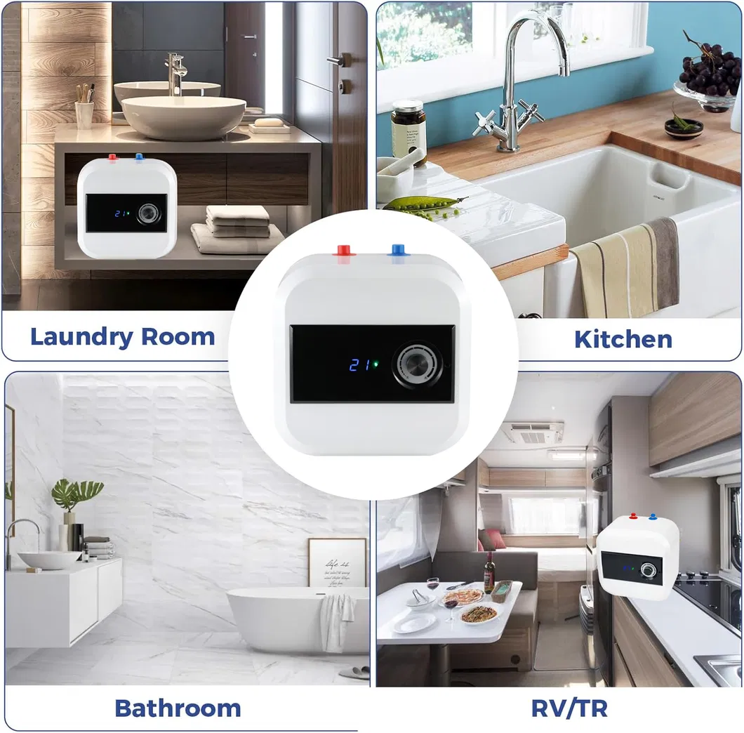 2.6gallon 4gallon Easy to Wall or Floor Mounted Install Under Sink Type 1500W 10L Mini Tank Storage Electric Water Heaters for Bathroom