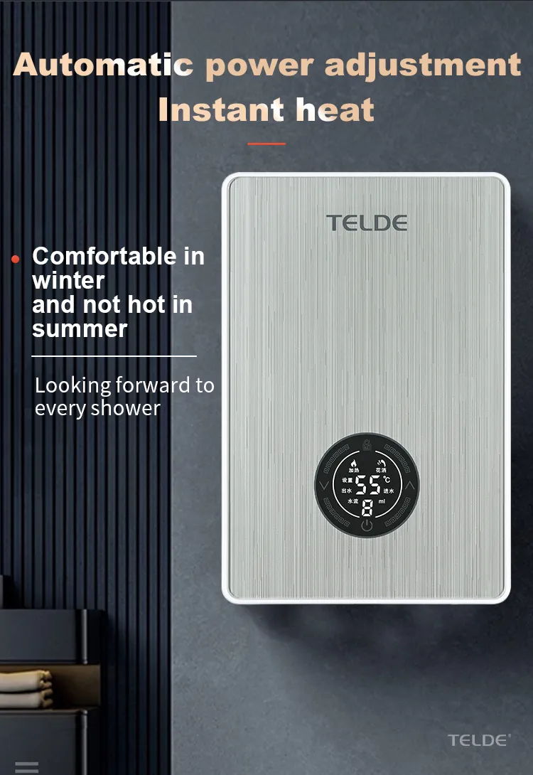 Small Wall-Mounted Electric Water Heater for Home Hotel Apartment Intelligent Constant Temperature Made Durable Plastic