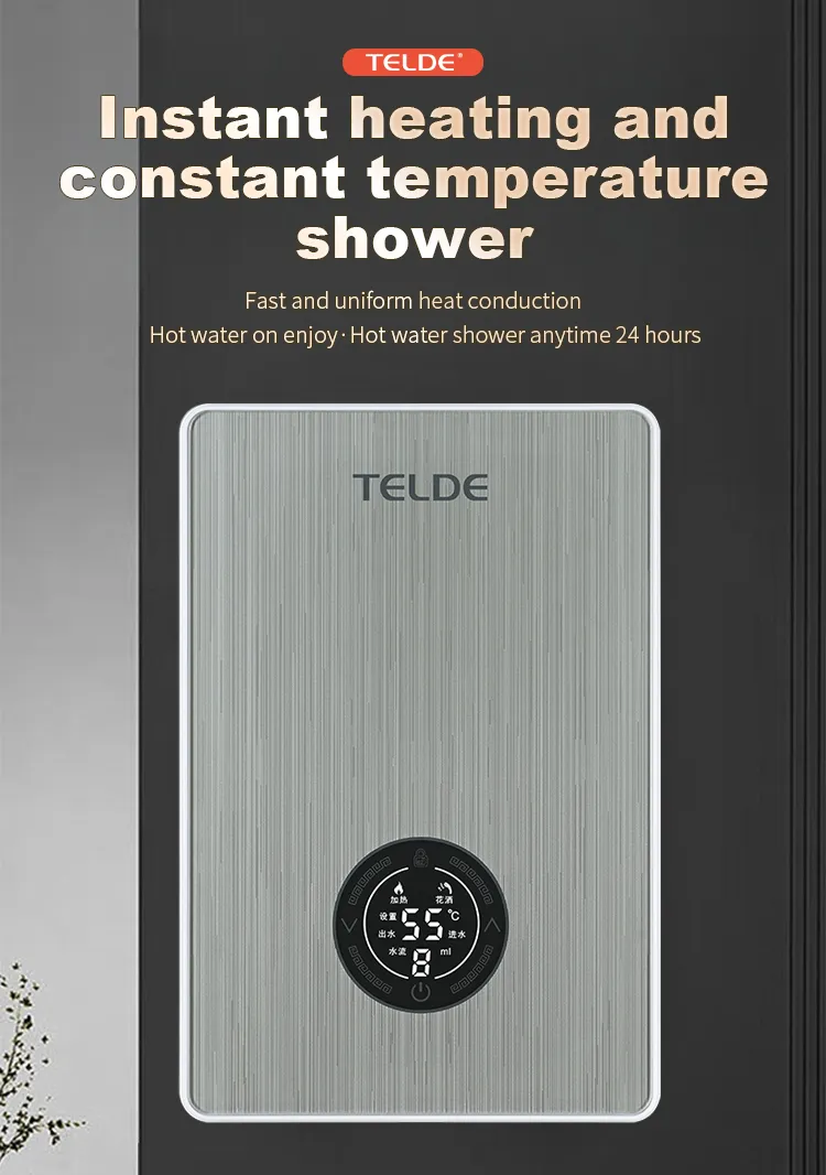 Small Wall-Mounted Electric Water Heater for Home Hotel Apartment Intelligent Constant Temperature Made Durable Plastic