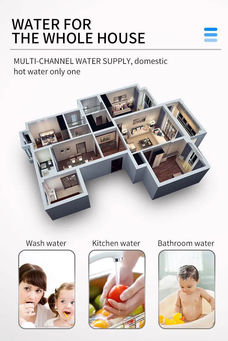 Mini Portable Solar Real-Time Heating Heater Blender Multi-Protection Heating Element Instant Electric Water Heater