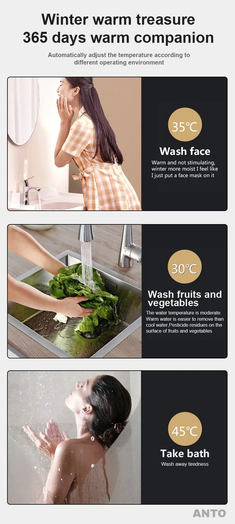 Montenegro China Manufacturer Whole House Smart WiFi Hot Water Heater Shower Electric 220V Electric Cylinder Boiler Water Heaters