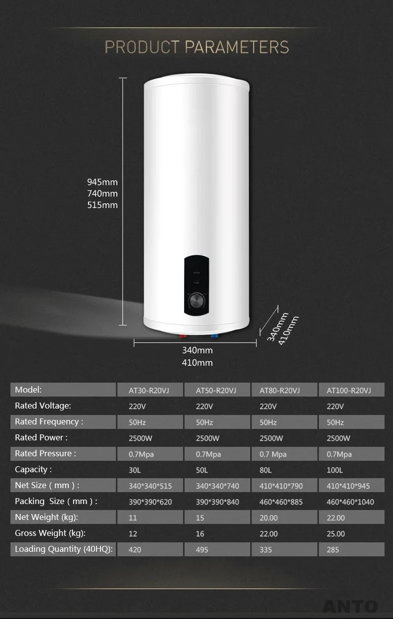 Montenegro China Manufacturer Whole House Smart WiFi Hot Water Heater Shower Electric 220V Electric Cylinder Boiler Water Heaters